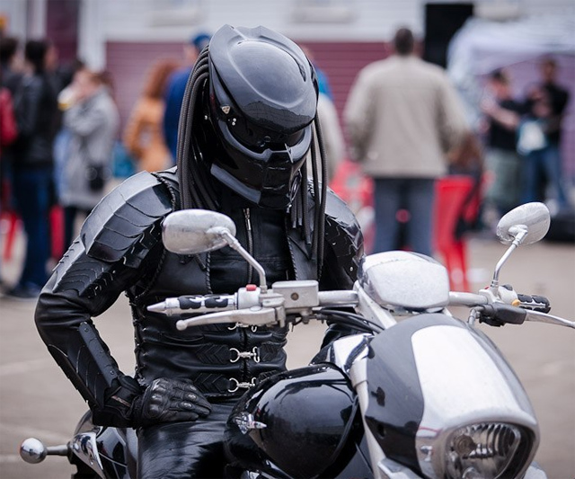 Predator motorcycle helmet 